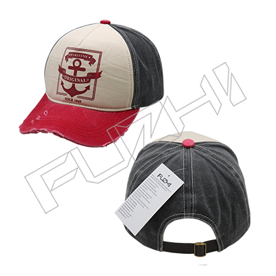 FZBC-6033  5 Panel vintage baseball cap