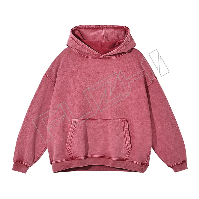 FZWH-1002 Fashion brand washed retro do old multi-color hoodie and pants washed hoodie set washed fleece or terry hoodie and pants