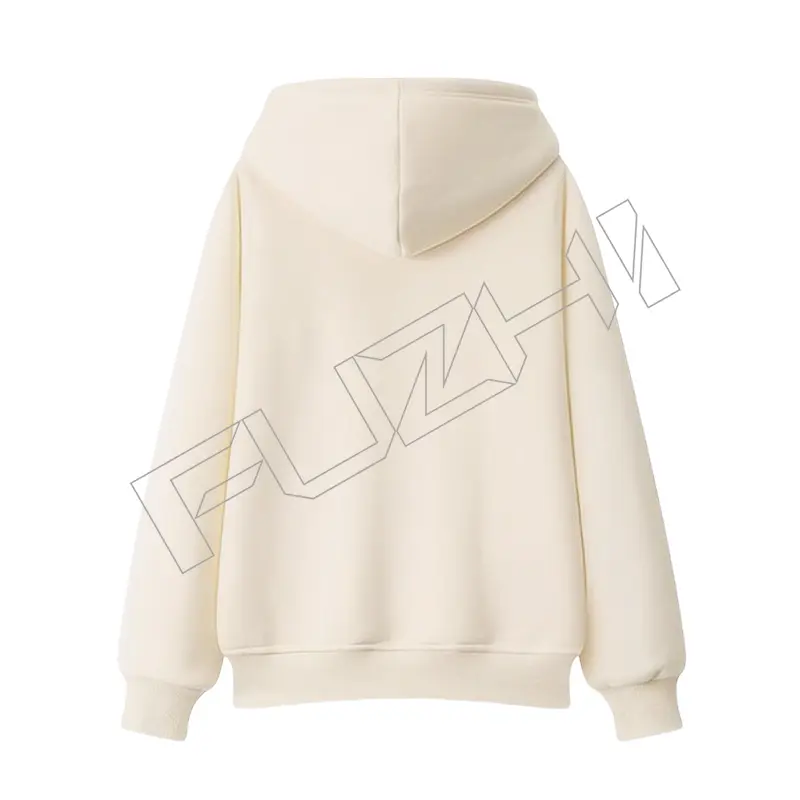 FZHD-1000 Solid color terry hoodie men and women pullover hoodie comfortable simple loose casual hoodie