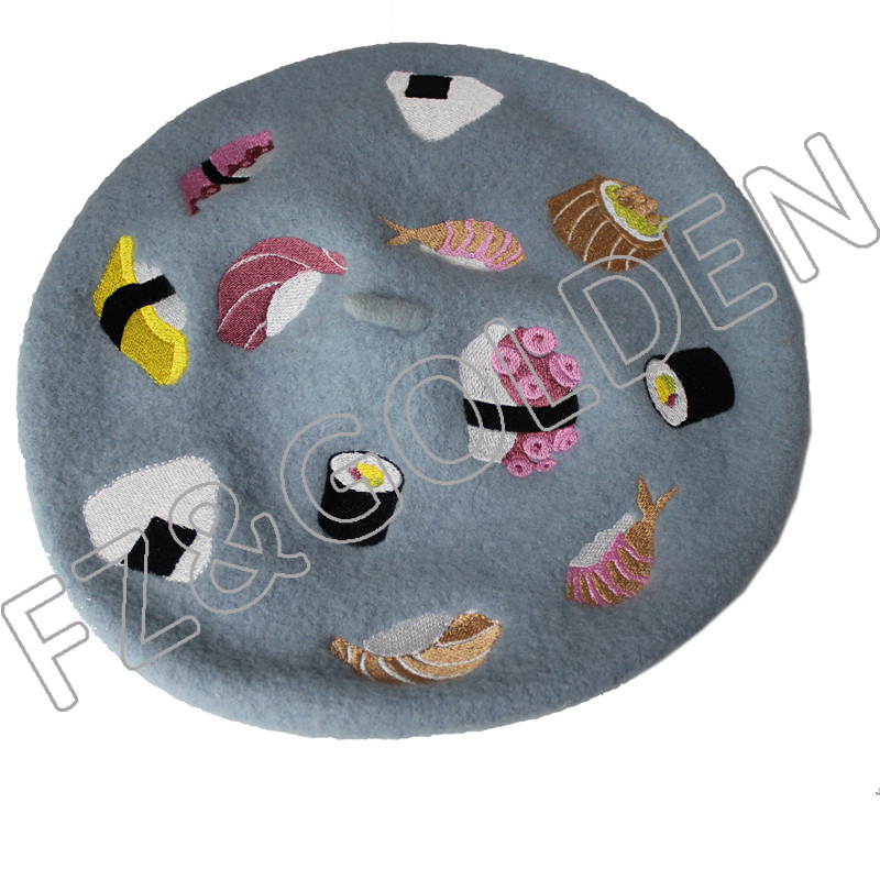 Discount Custom Baseball Cap Suppliers - 
 Winter Warm  Colorful Wool Berets  - FUZHI
