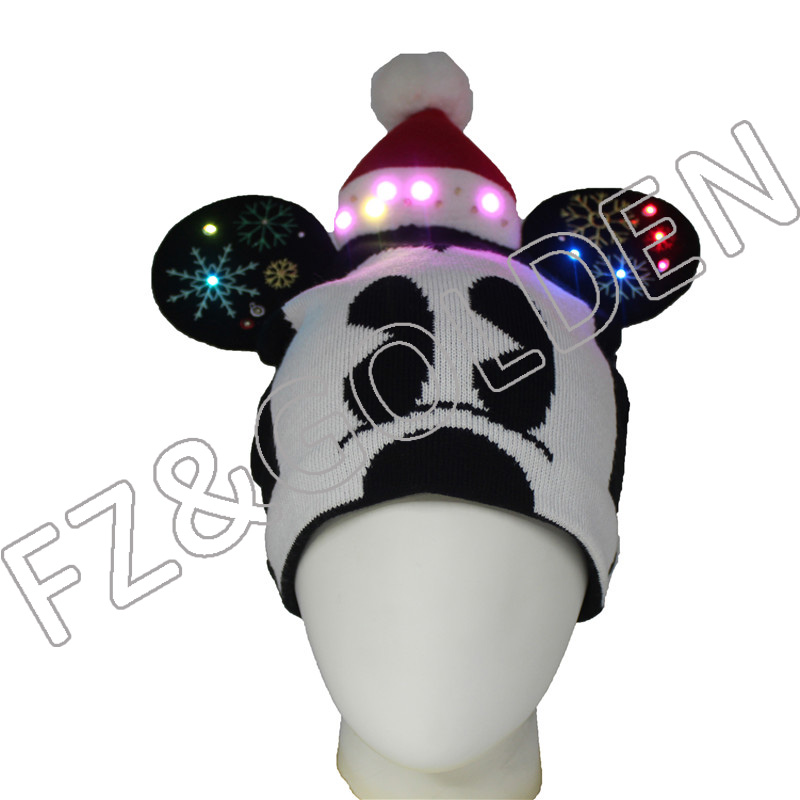 Christmas product Mickey Mouse LED Christmas Hat   – FUZHI