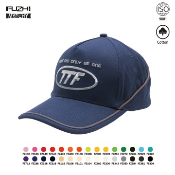 FZBC-6034 Adjustable 5 panel cap with silver embroidery design baseball cap