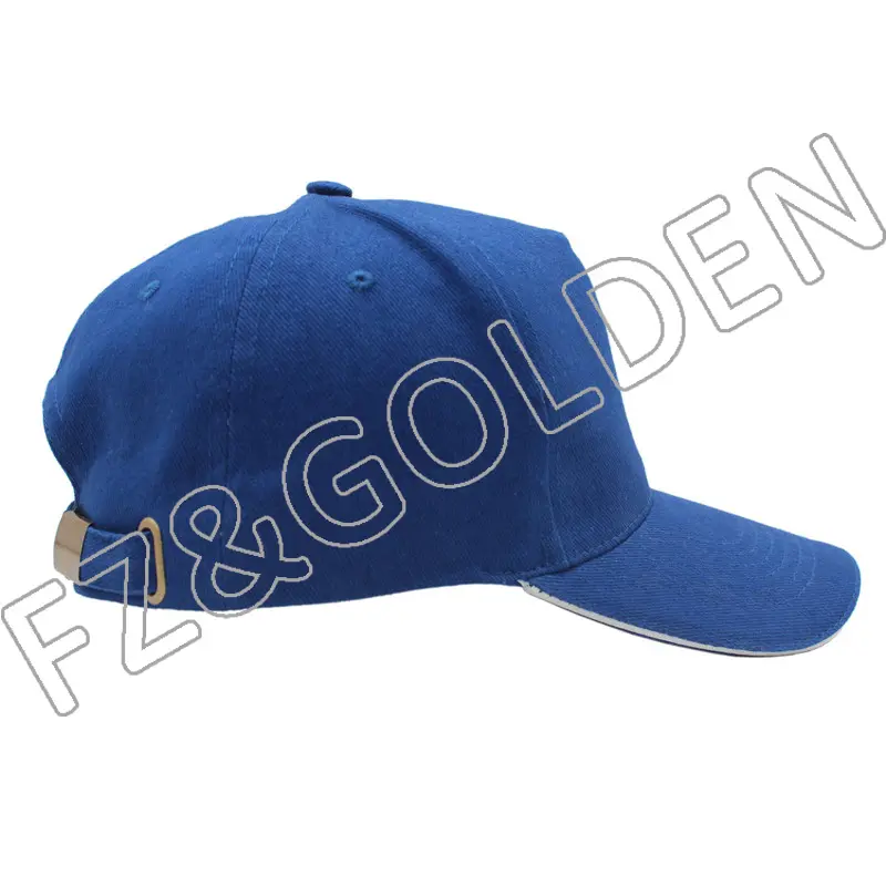China 5 Panel Baseball Cap Suppliers – 
 5 panel 100% Cotton Twill Baseball Cap   With Sandwich Brim  – FUZHI