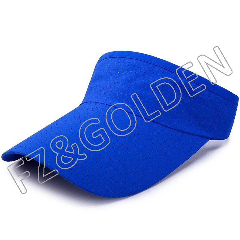 Custom Baseball Cap Manufacturers - 
 Sun Sport Wear Athletic Adjustable Protection Customize Visor for Women Men  - FUZHI