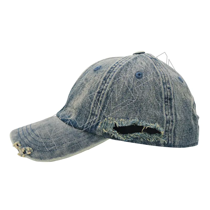 FZBC-6105 Denim broken washed vintage cap hip hop baseball cap men and women with the same fashion brand couple cap