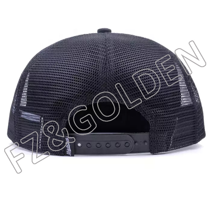 Export 5 Panel Baseball Cap Supplier - 
 low moq flat brim mesh hats snapback caps blank snapback trucker baseball caps hat  - FUZHI