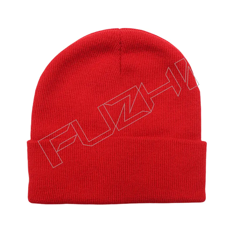 FZSC-3021 Customized men and women’s  winter warm knitted beanie scarf glove set outdoor weatherproof acrylic knitted beanie scarf  glove