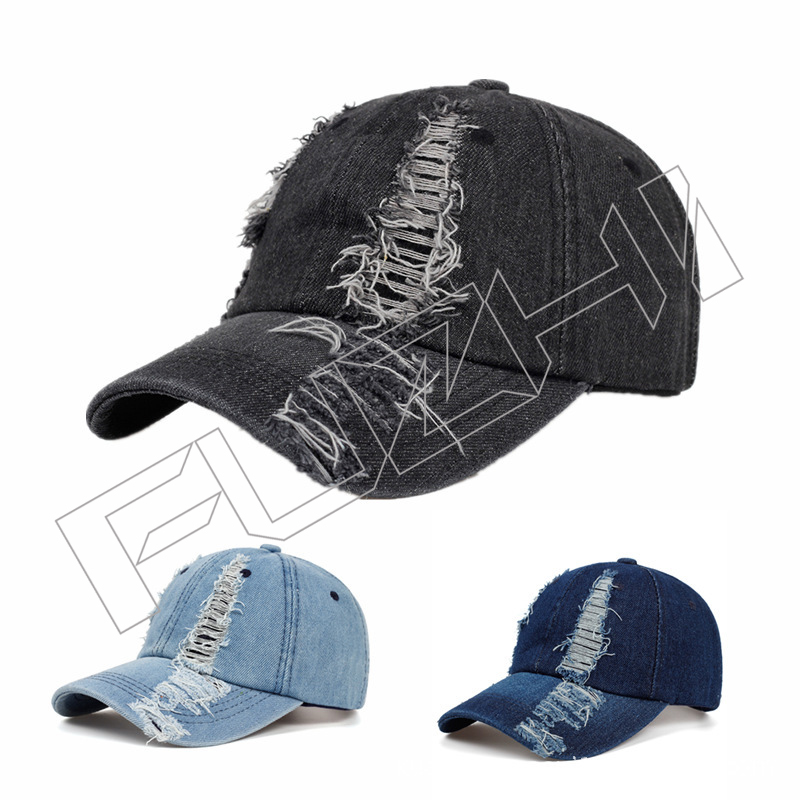 FZBC-6035 6 panel denim cap