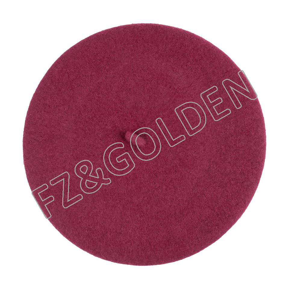 French Solid Color Cashmere Classic Wool Unisex Beret Cap