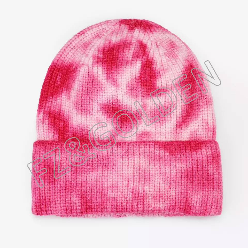 Cheapest Fur Beanie Manufacturers - 
 High quality custom customized embroidery logo 100% acrylic winter sport knitted knit beanie hats  - FUZHI