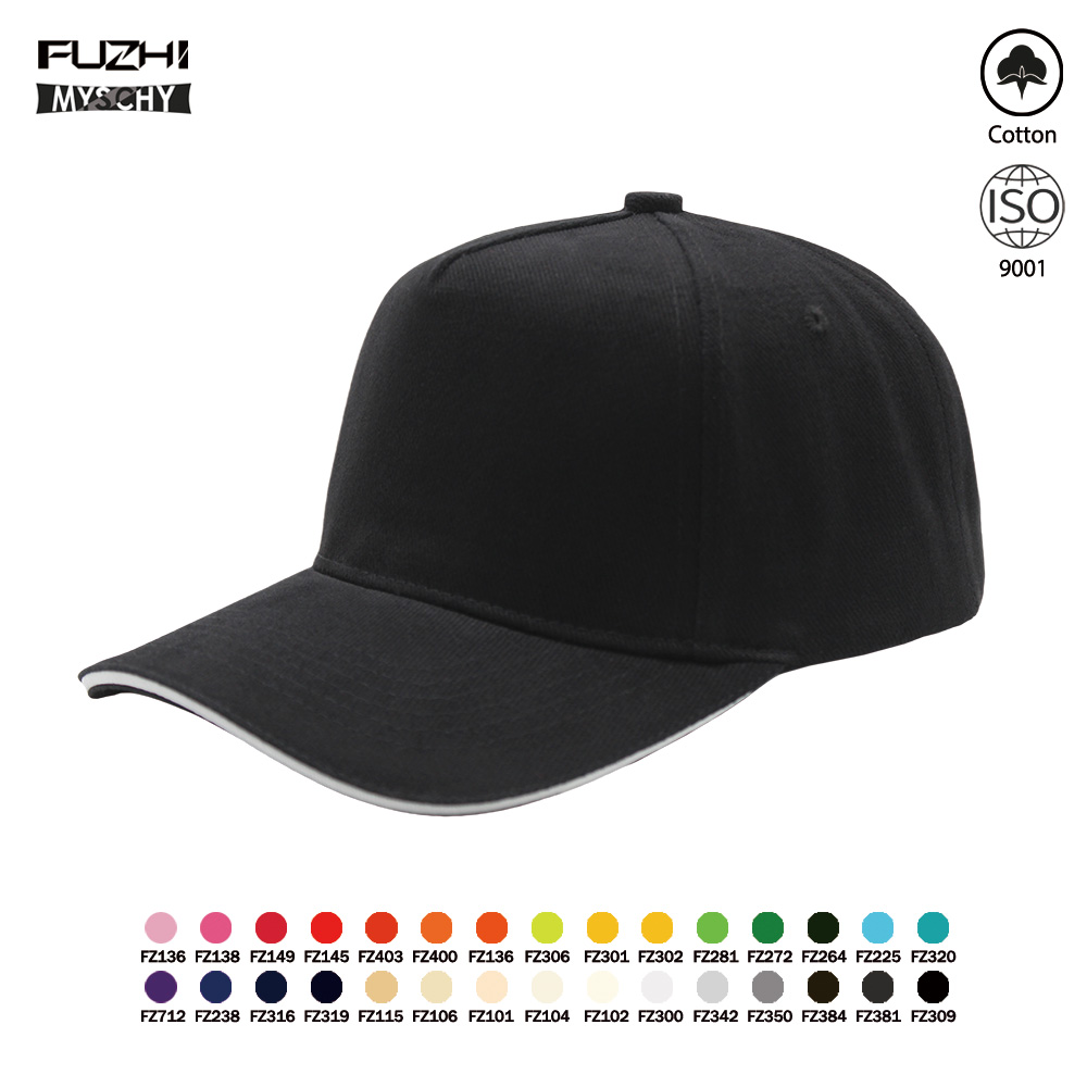 FZBC-5004-2 High-quality brushed cotton 5 panel sandwich ...