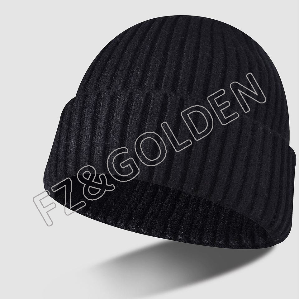 China Fur Beanie Suppliers - 
 High Quality Custom Logo Multicolor Winter Polyester Knitted Beanie Hats  - FUZHI
