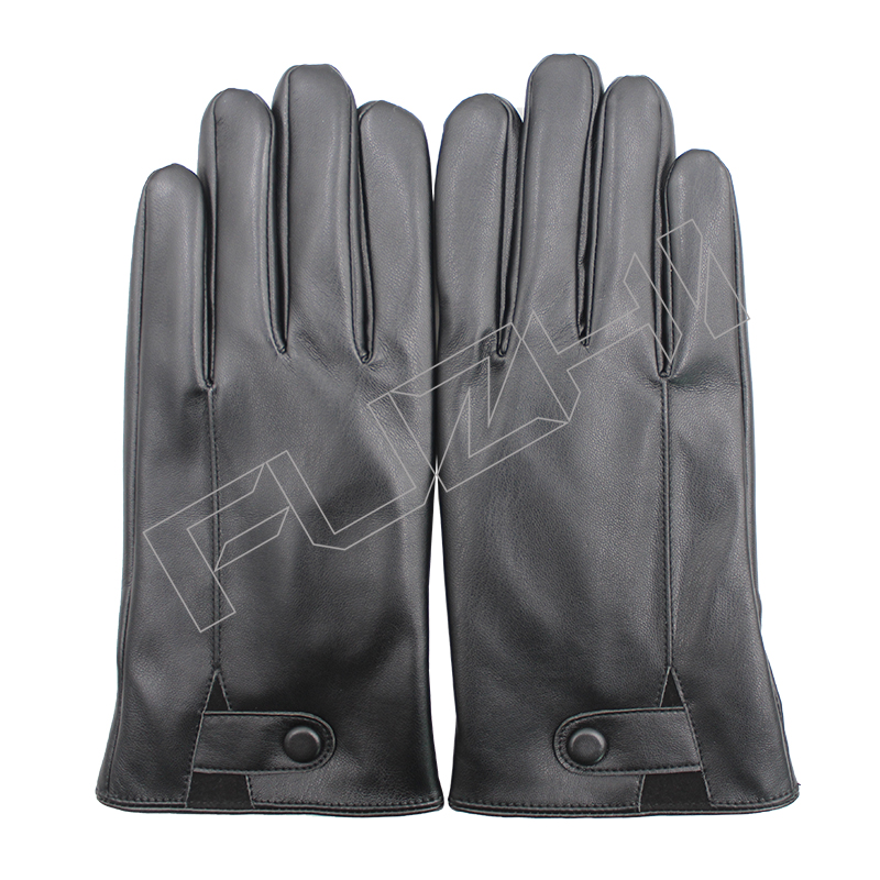 FZWG-1012 Men's and women's PU gloves new autumn and winter fashion warm and thick plus cashmere ...