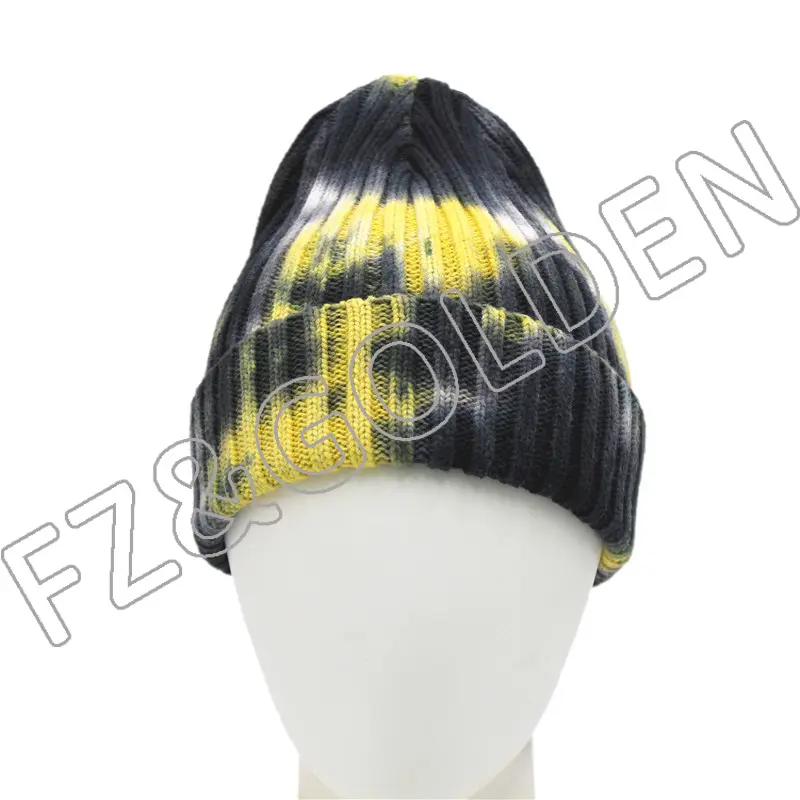 Cotton Tie-dyed Knitted Hat