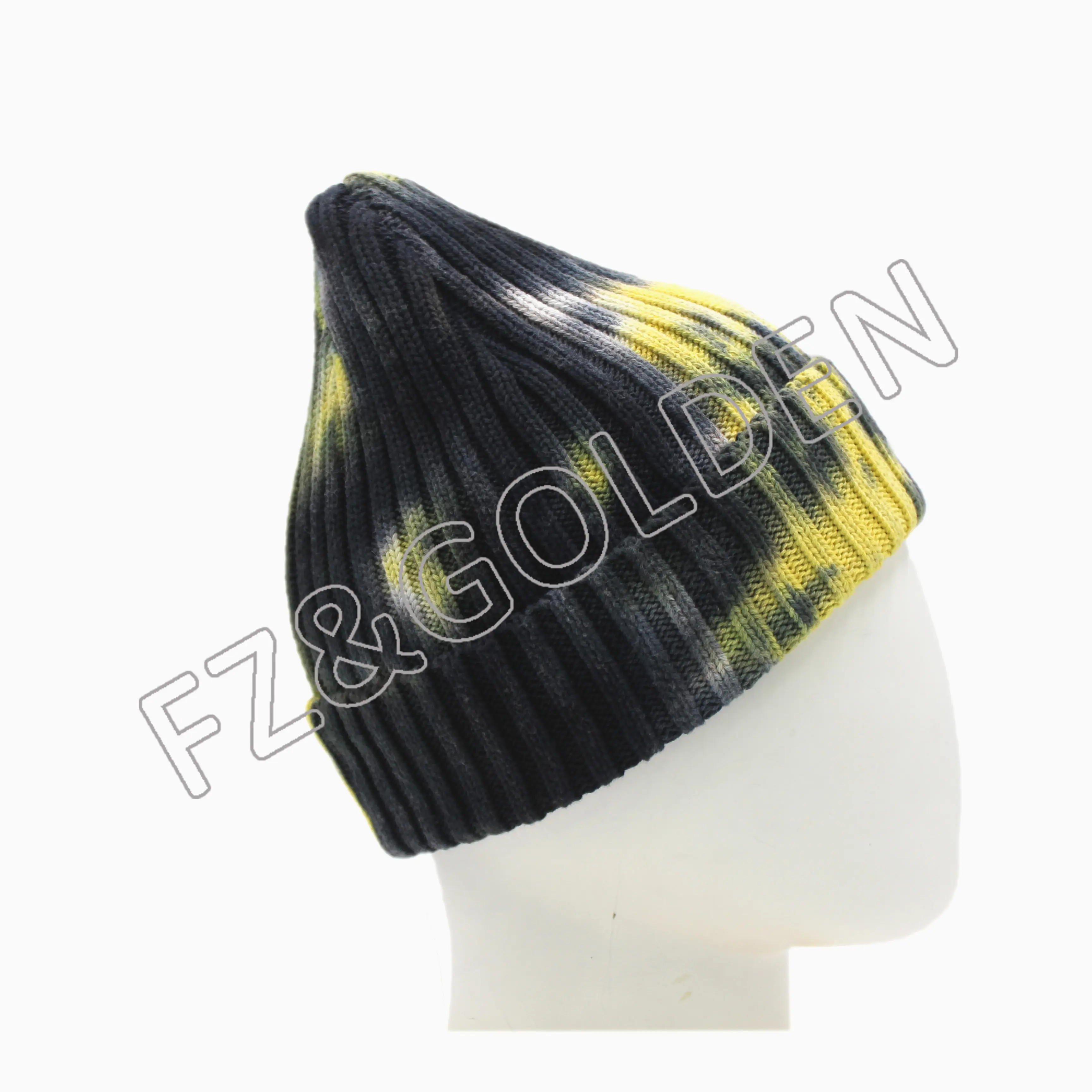 High-Quality Beanie Hats – 
 100% Cotton Tie-dyed Knitted Hat  – FUZHI