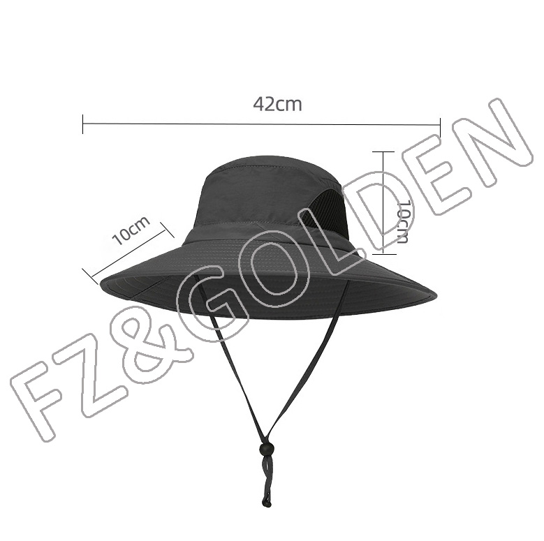 Best-Selling Custom Winter Hat Suppliers - 
 Summer UV Protection Breathable Sun Fisherman Cap with Custom Logo  - FUZHI