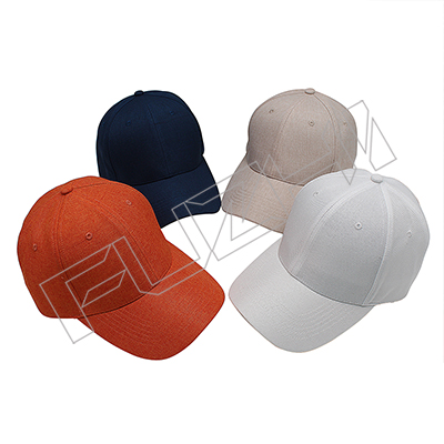 FZBC-7004 6 panel linen baseball cap
