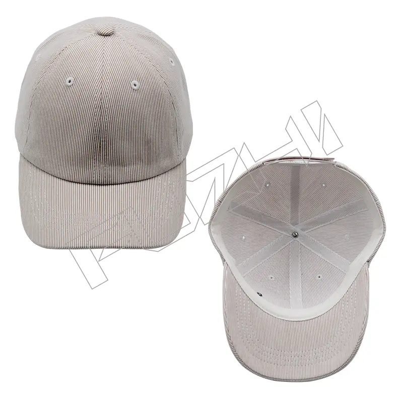 FZBC-5478 New 6 panel colored cotton kids striped baseball cap outdoor sports cap