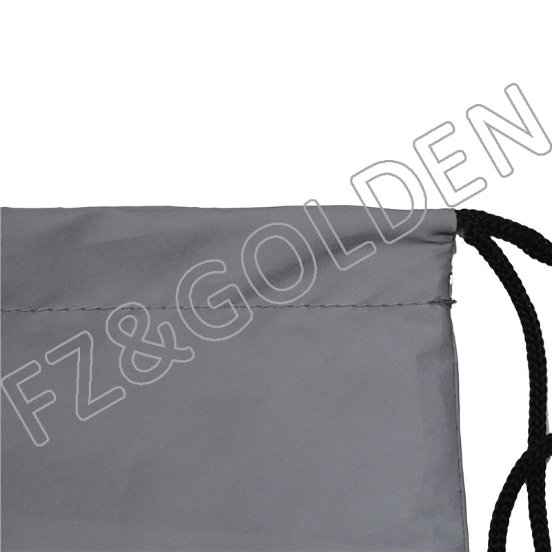 Wholesale Reflective Mitten Manufacturers - 
 Reflective Polyester Backpack Drawstring Bag   - FUZHI