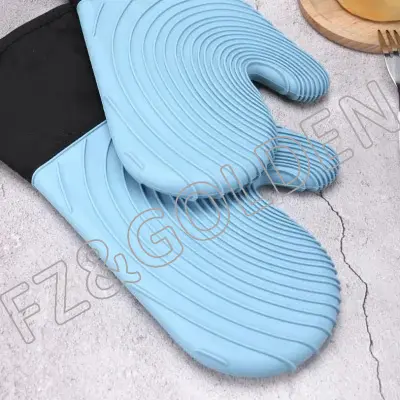 China Kitchen Gloves – 
 Heat Resistant Silicon Kitchen Oven Glove  – FUZHI