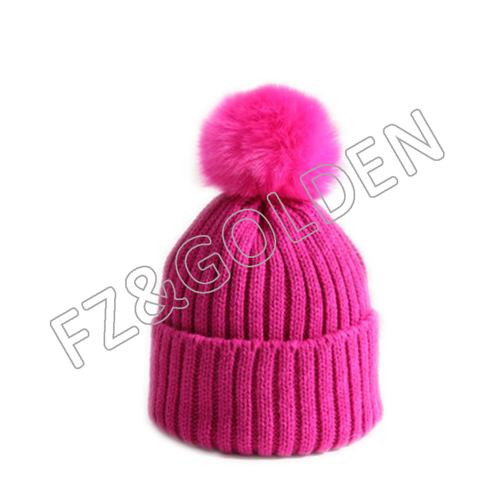 Cheapest Knit Beanie Hat Factory - 
 High Quality Warm Beanie Kids Winter Hats  - FUZHI