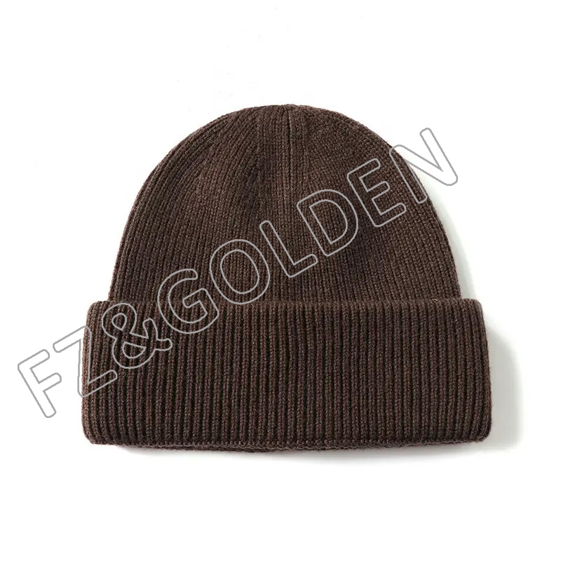 FZBH20250626 wholesale high quality fashion womens hats wool cashmere winter beanie with custom embroidery logo