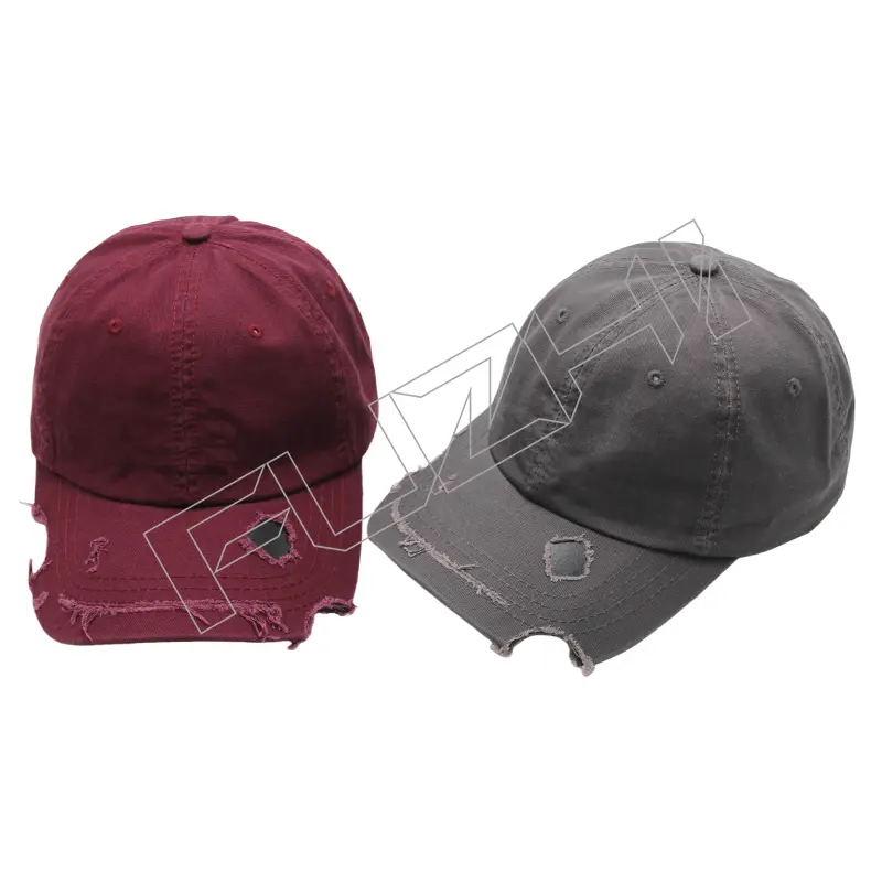 FZBC-6106 New broken hole baseball cap men and women broken washed vintage cap young couple tide washed broken hole cap