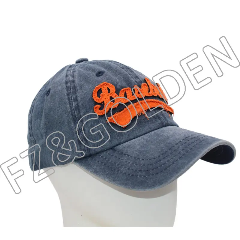 OEM/ODM Hunting Cap – 
 Towel Embroidery Water Washed Cap Dad Cap   – FUZHI