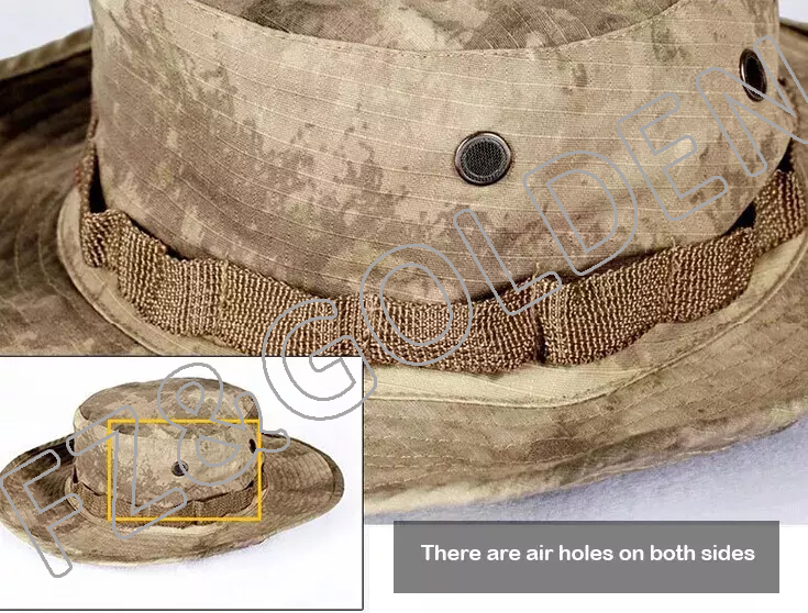 FZFH-3001anming Outdoor Summer Wide Brim Boonie Hat Camo Sun Cap for Men or Women