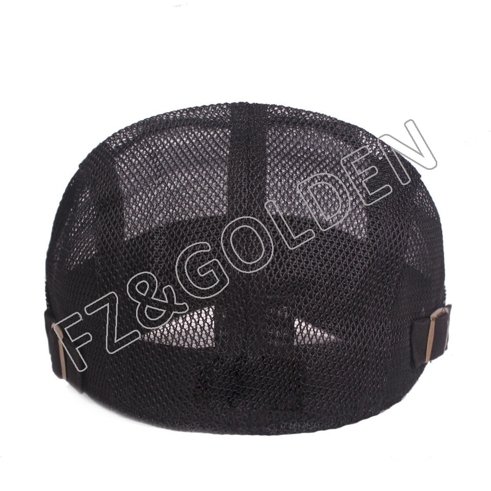 High-Quality Custom Hat - 
 Men's Mesh Breathable Summer Beret for Driving Hunting  - FUZHI