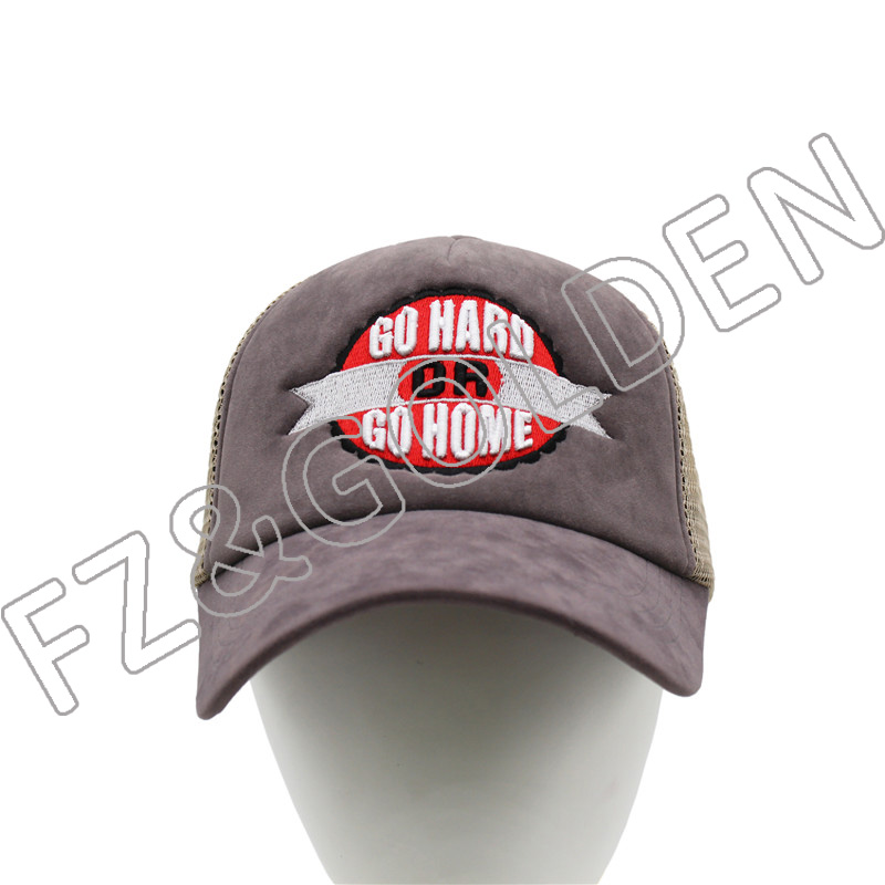 High-Quality Military Cap Manufacturers - 
 5 Panel Flannel+Mesh Trucker Cap   - FUZHI