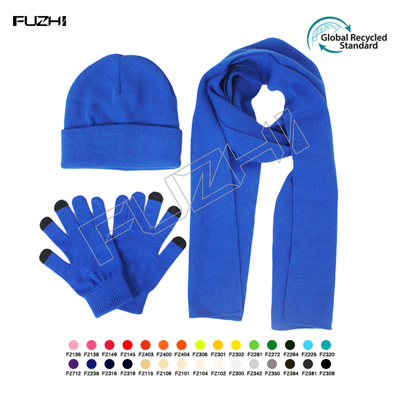 FZSC-3021 Customized men and women's  winter warm knitted...