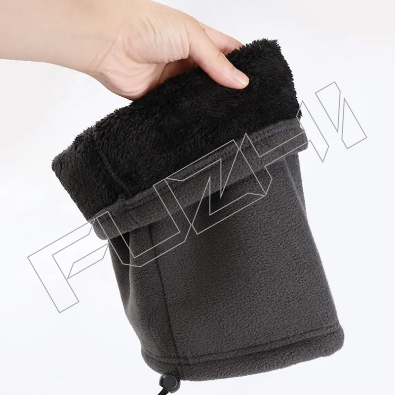 FZNW20250626 Multifunctional solid color neck warmer Cycling tubelar Neck warmer knitting pattern Polar fleece scarf