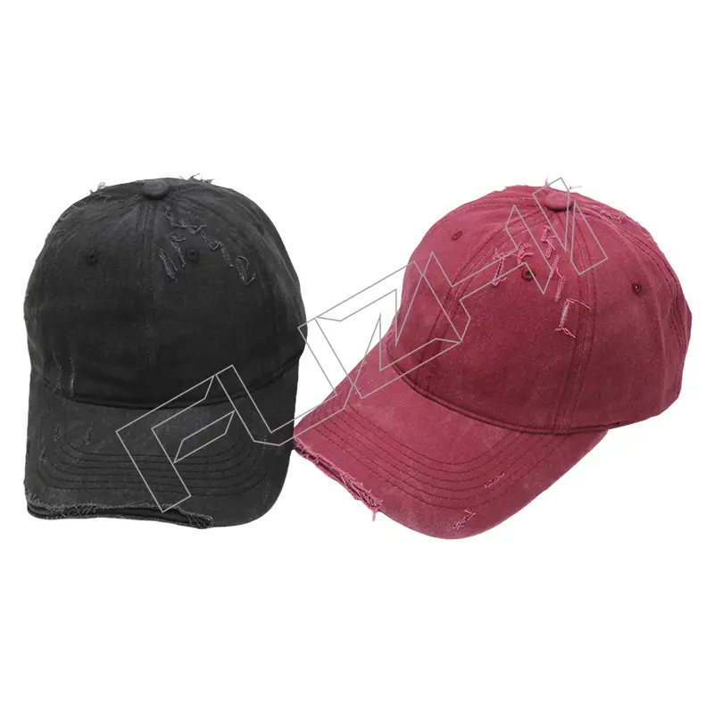 FZBC-6101 Korean broken washed vintage cap spring and summer shade washed to do old hole baseball cap soft top thin cap