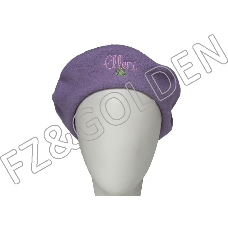 Discount Custom Baseball Cap Suppliers - 
 Winter Warm  Colorful Wool Berets  - FUZHI