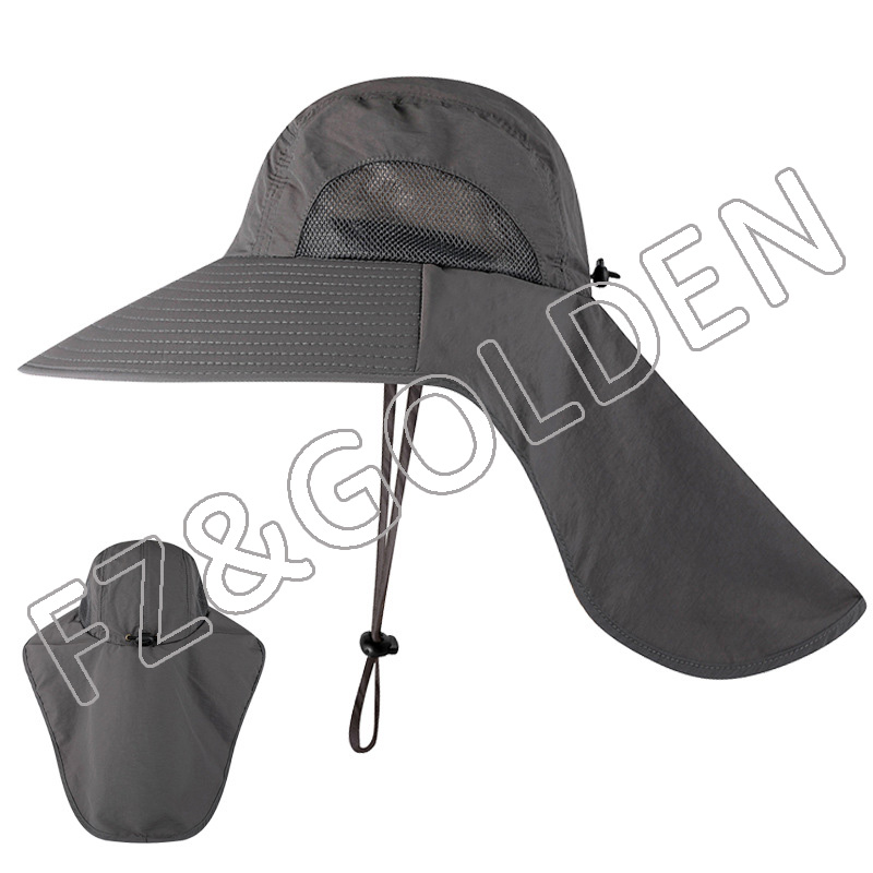 Best-Selling Kids Hat And Scarf Set Supplier - 
 The Depot Lightweight Quick Dry Polyester Packable Nylon Sun Bucket Hat   - FUZHI