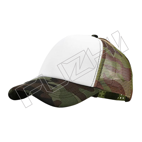FZBS20250623-2 Men's green camouflage cam baseball cap outdoor mesh hat patch travel cap
