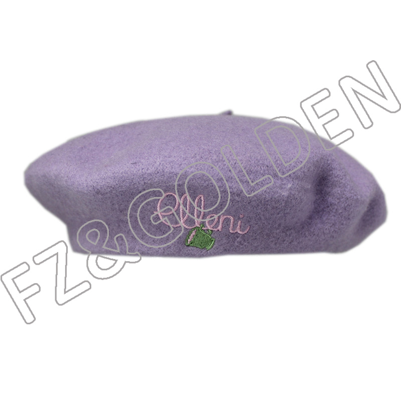 Discount Custom Baseball Cap Suppliers - 
 Winter Warm  Colorful Wool Berets  - FUZHI