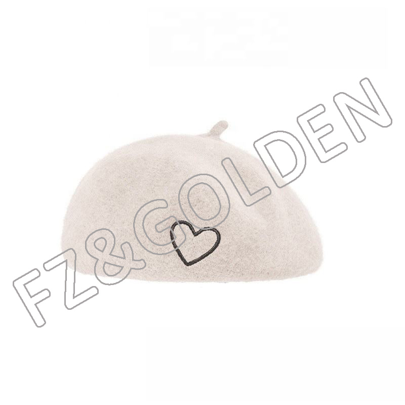 Wholesale Winter Hat Set - 
 French Wool Solid Color Classic Winter Warm Artist Painter Berets Women Hat  - FUZHI