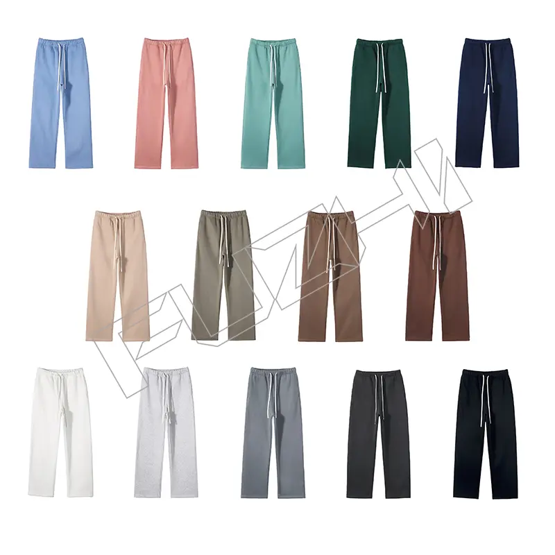 FZHP-1002 New fashion unisex sports zip hoodie & pants color zip hoodie set fleece zip hoodie & pants