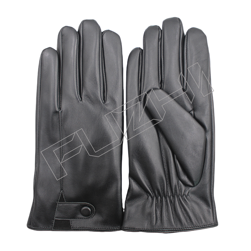 FZWG-1012 Men's and women's PU gloves new autumn and winter fashion warm and thick plus cashmere windproof and cold PU gloves