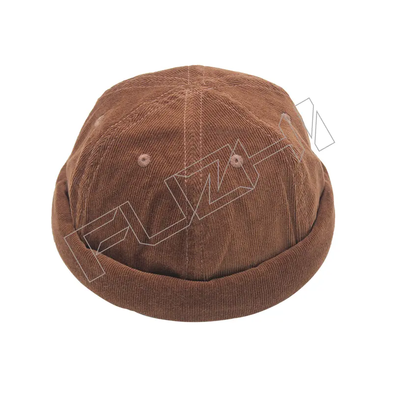 FZDL-1007 Fashion art casual dairy life corduroy bowler hat skull cap melon skin hat