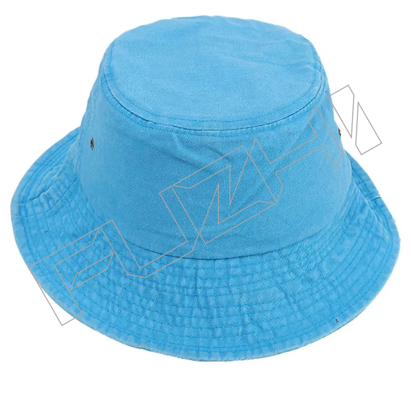 FZFH20250626 Reversible Summer Custom Logo Allover Printed and Embroidered Cotton Beach Wide Brim...