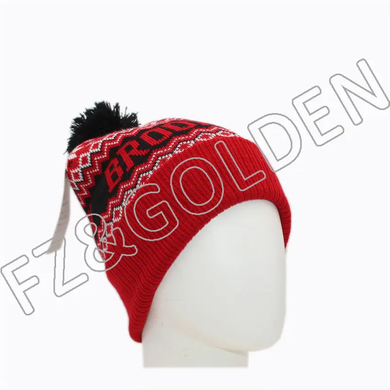 Export Fishing Hat Suppliers – 
 Warm Knitted Hat With Pom  – FUZHI