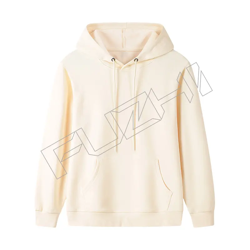 FZHD-1000 Solid color terry hoodie men and women pullover hoodie comfortable simple loose casual hoodie