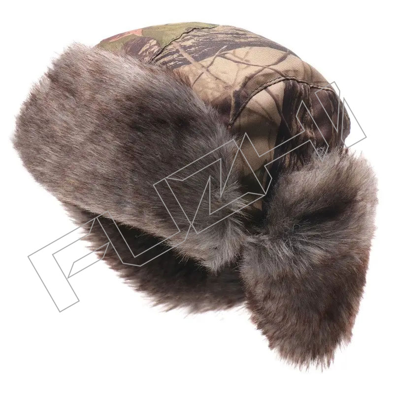 FZWH20250626-2 Russian sherpa hat soft faux fur sherpa ear flap hat cap winter ski trapper Winter Trooper Hat
