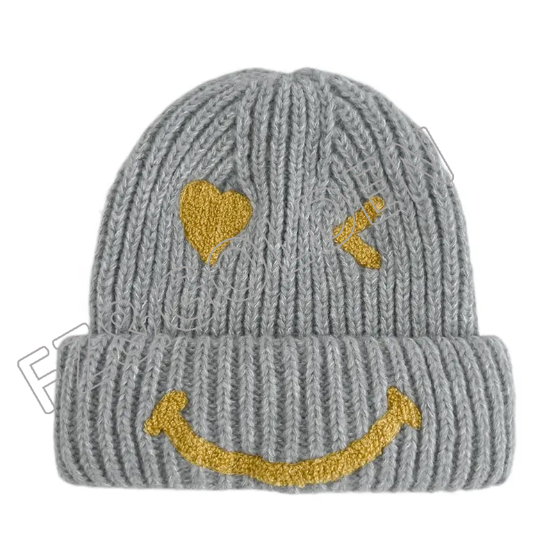 FZBH20250626-3 2023 wholesale high quality fashion hats winter acrylics embroidery Logo custom be...
