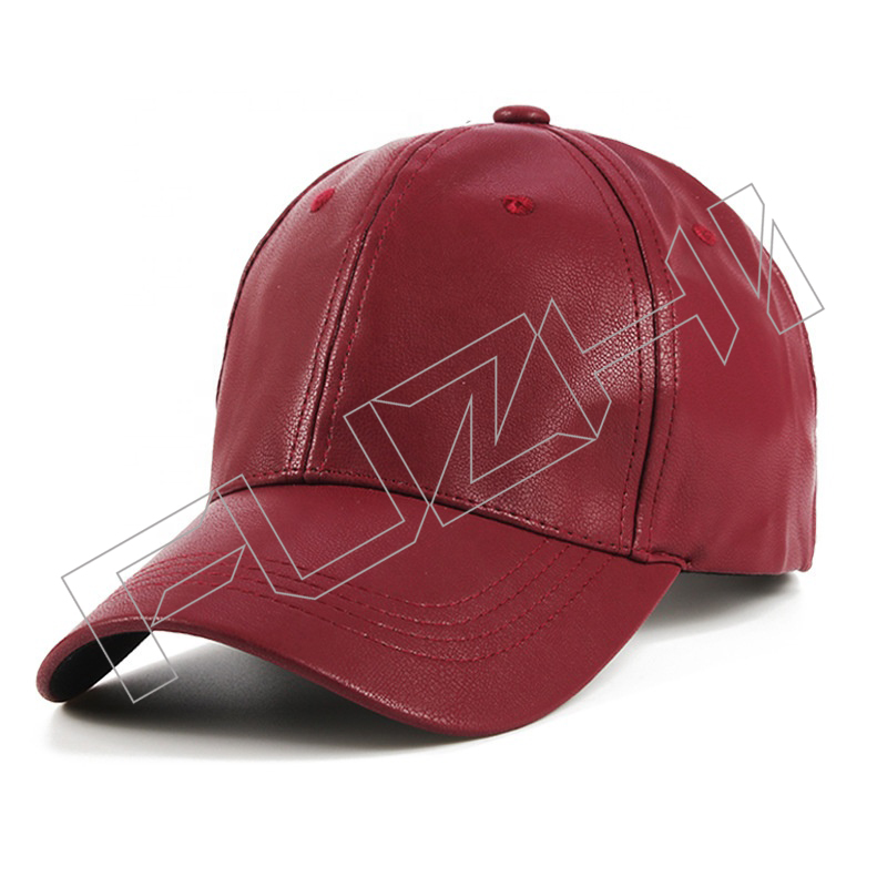 FZBH-1001 6 panel leather cap