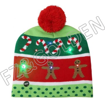 Christmas product Christmas LED Knitted Hat  - FUZHI
