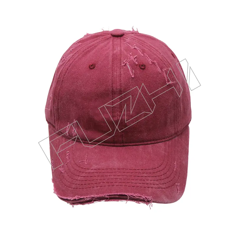FZBC-6101 Korean broken washed vintage cap spring and summer shade washed to do old hole baseball cap soft top thin cap
